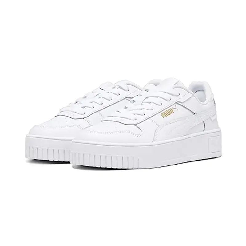 Puma Carina Street Jr, Sneaker, White White Gold, 37.5 EU