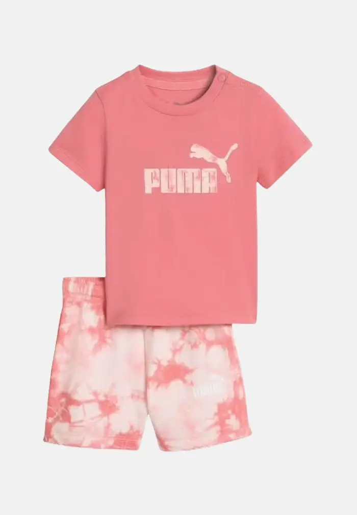 Puma Completino Essentials Tie-Dye rosa da neonato