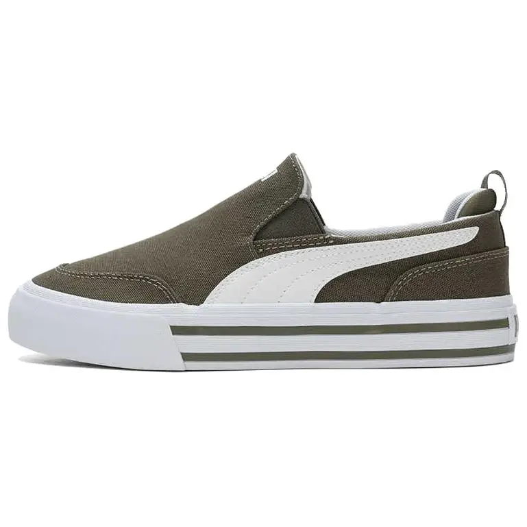 Puma Court Classic Vulc Scarpe da Skate Basse Comode Versatili Sneakers Unisex Verde Militare 400216-03 37 5