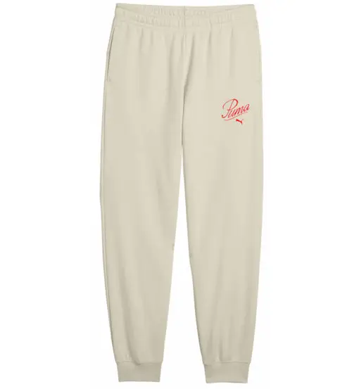 Puma Essential Script Jr - pantaloni fitness - bambina White