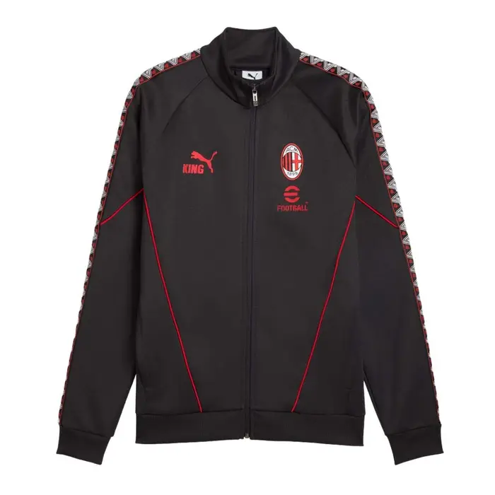 Puma Felpa Ac Milan King Anthem Antracite Rosso Uomo Grigio