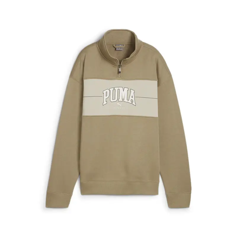 Felpa con cappuccio e zip a un quarto PUMA SQUAD da donna PUMA Oak Branch Beige | Puma