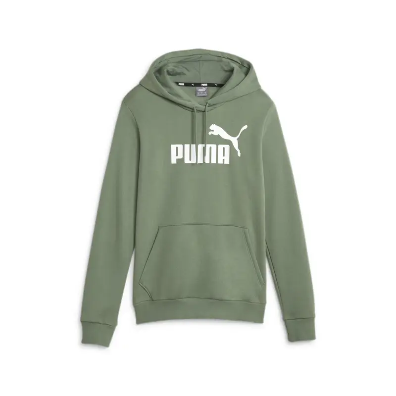 Felpa con cappuccio Essentials FL con logo da donna PUMA Eucalyptus Green | Puma Verde