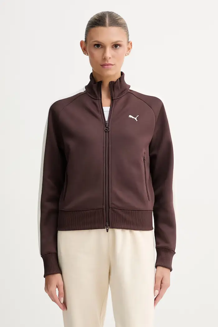 felpa con cerniera da donna Always on Marrone