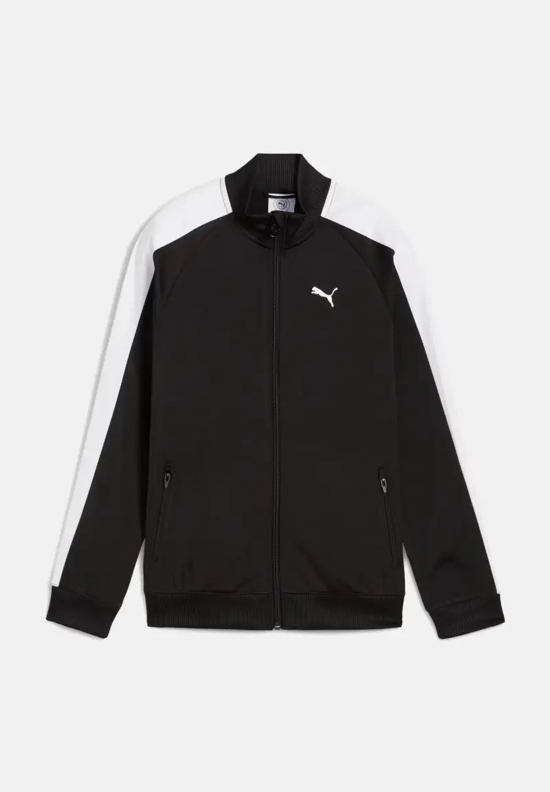 Puma Felpa con zip T7 ALWAYS ON nera per bambino e bambina