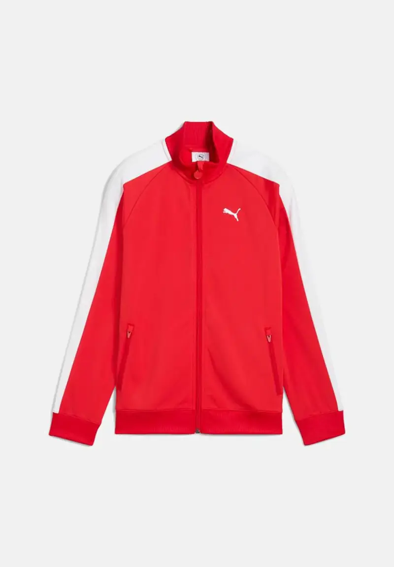 Felpa con zip T7 ALWAYS ON rossa per bambino e bambina