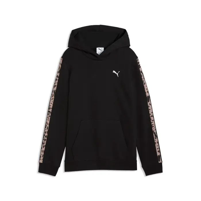 Puma Felpa da bambina con cappuccio ESS Graphic Noir