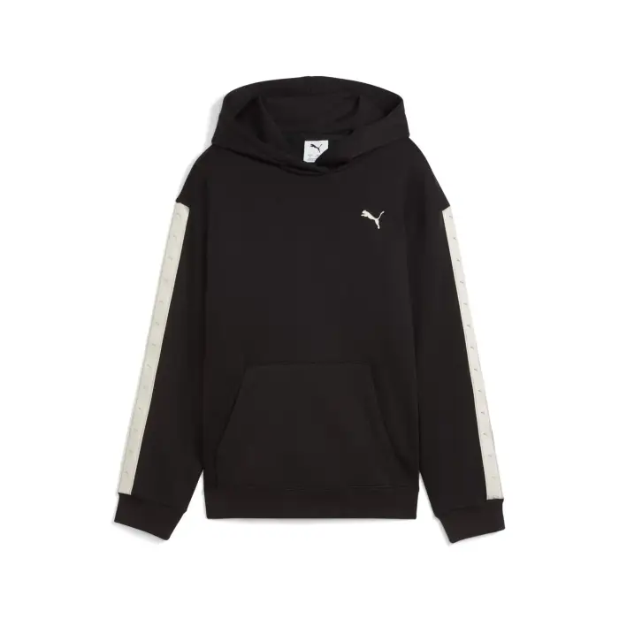 Puma Felpa da bambina con cappuccio Ess Tape Relaxed Fl G Noir