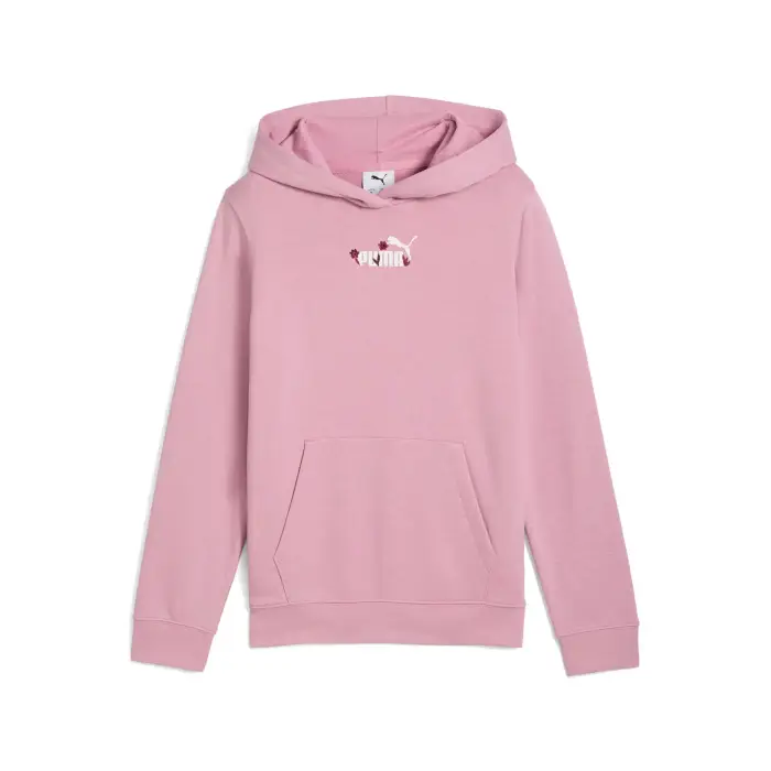 Puma Felpa da bambina con cappuccio Essentials NATURE 2 0 TR G Rose