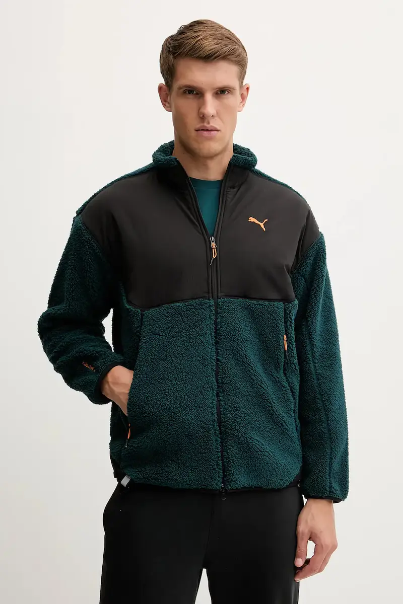 Puma felpa uomo colore verde 632104