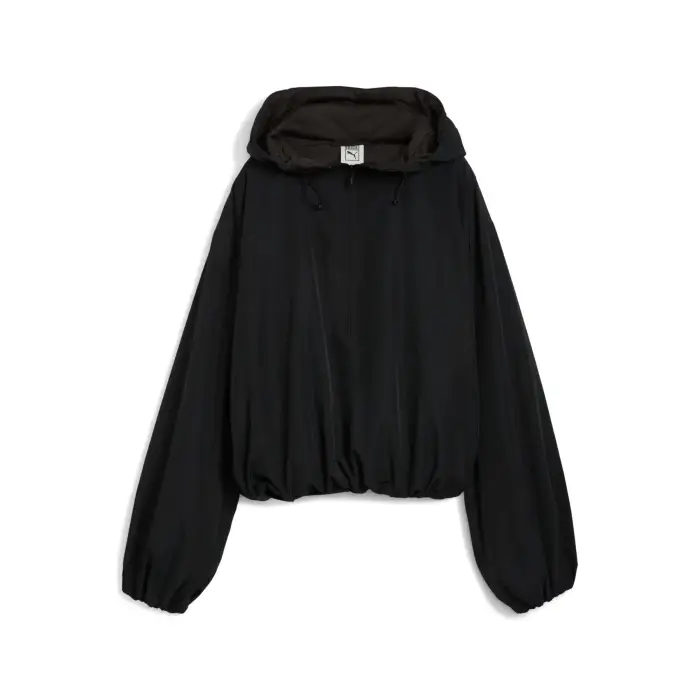 Puma Giacca impermeabile oversized half-zip donna Noir