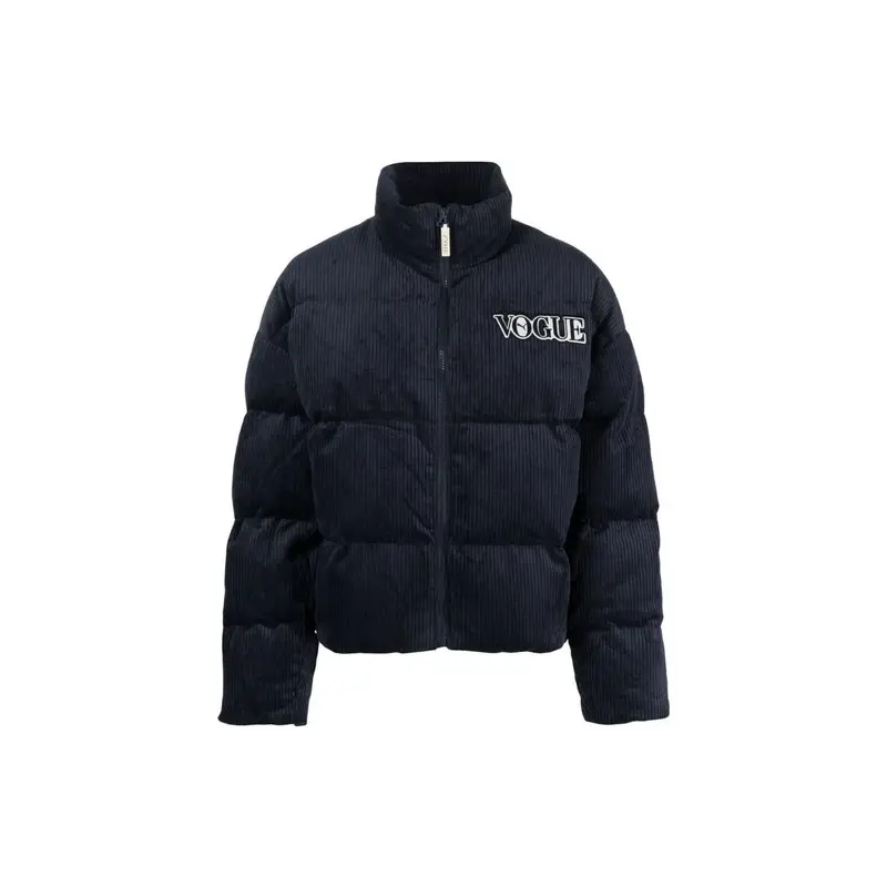 Puma Giacca X Vogue Collaborazione Monocolore Applicato Collo Alto Giacca Donna Blu Navy 536696