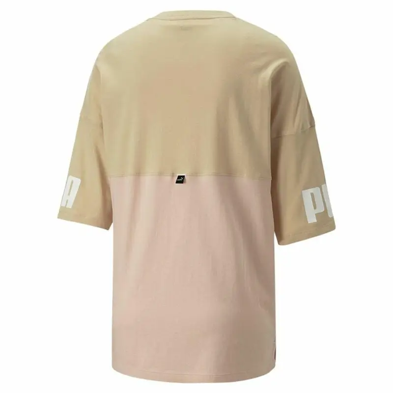 Maglia a Maniche Corte Donna Puma Colorblock Beige | Puma Multi