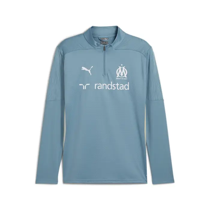 Puma Maglia da training con zip corta Olympique de Marseille da uomo | Blu