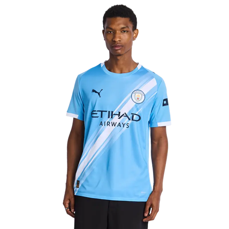 Puma Manchester City Home 25-26 male Maglie/Repliche - Blu - Poly Jersey - Foot Locker