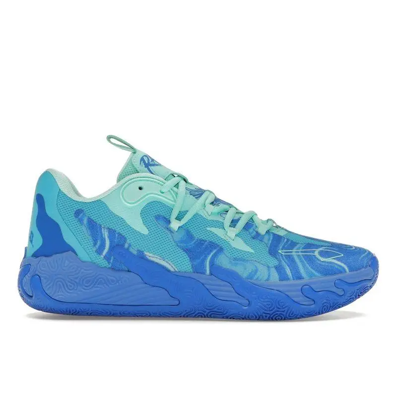 Puma MB 03 Lo Team Hyperlink Blue Sneakers da Uomo Azzurro Brillante Elettrico Menta Piperita 310519