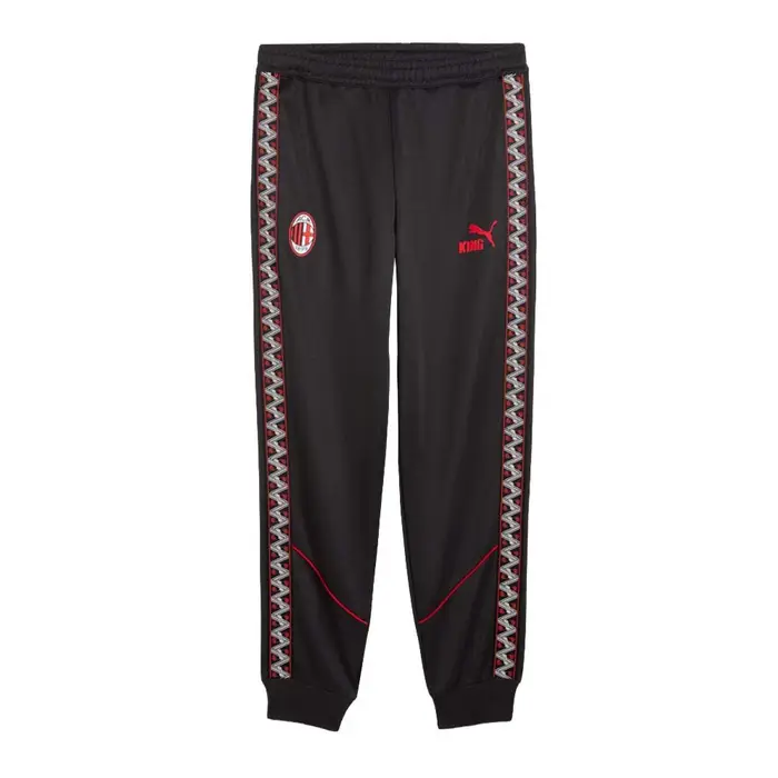 Puma Pantaloni Allenamento Calcio Ac Milan King Anthem Antracite Rosso Uomo Grigio