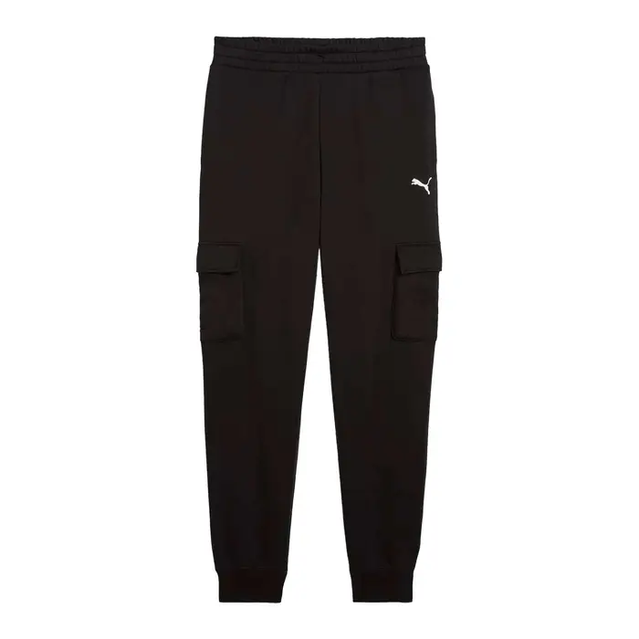 Pantaloni Cargo da Uomo Puma in Pile con Logo Piccolo M nero