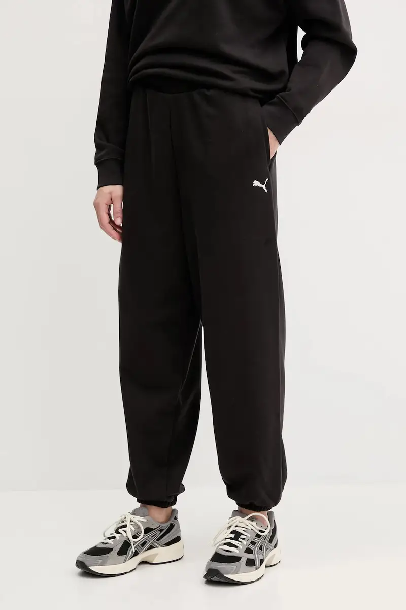 Puma pantaloni della tuta donna colore nero 629753