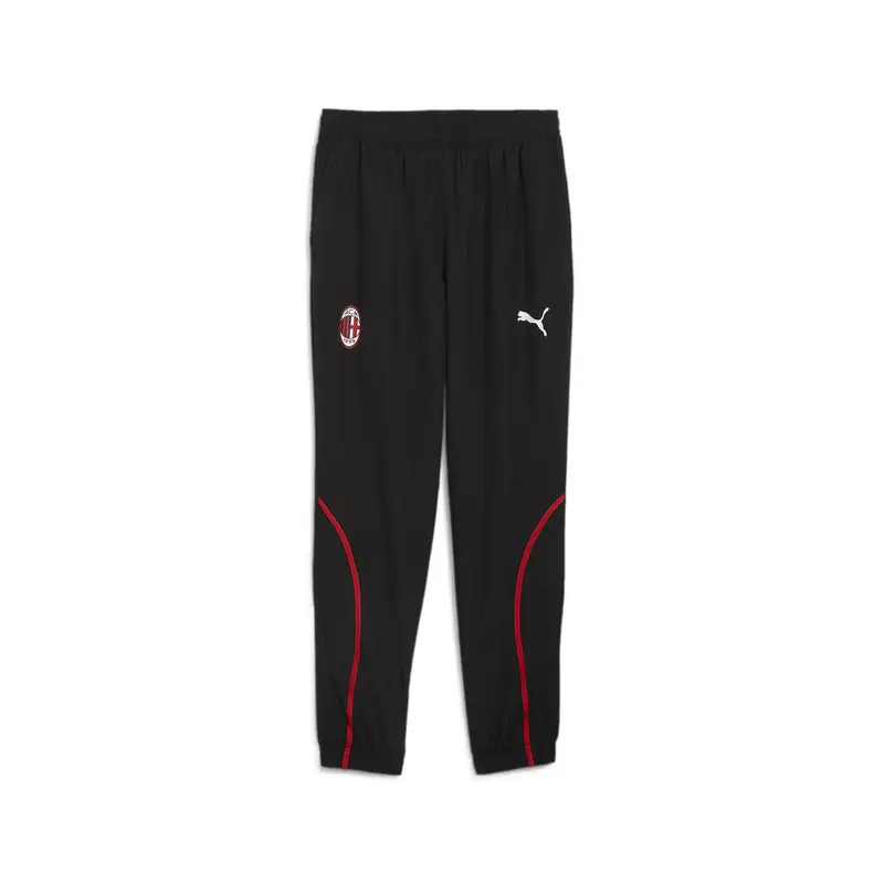 Pantaloni in tessuto pre-partita AC Milan da uomo PUMA Black For All Time Red | Puma Nero