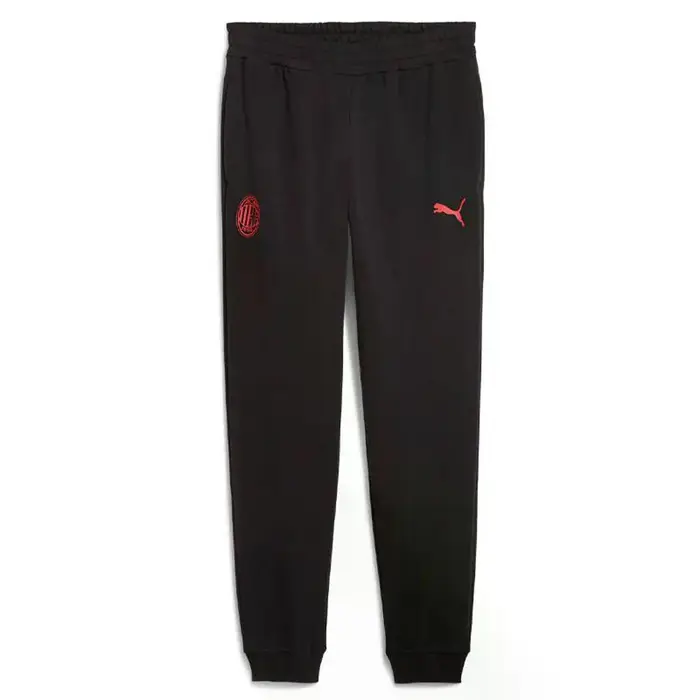 Puma Pantaloni Tuta Ac Milan Ess Nero Rosso Uomo
