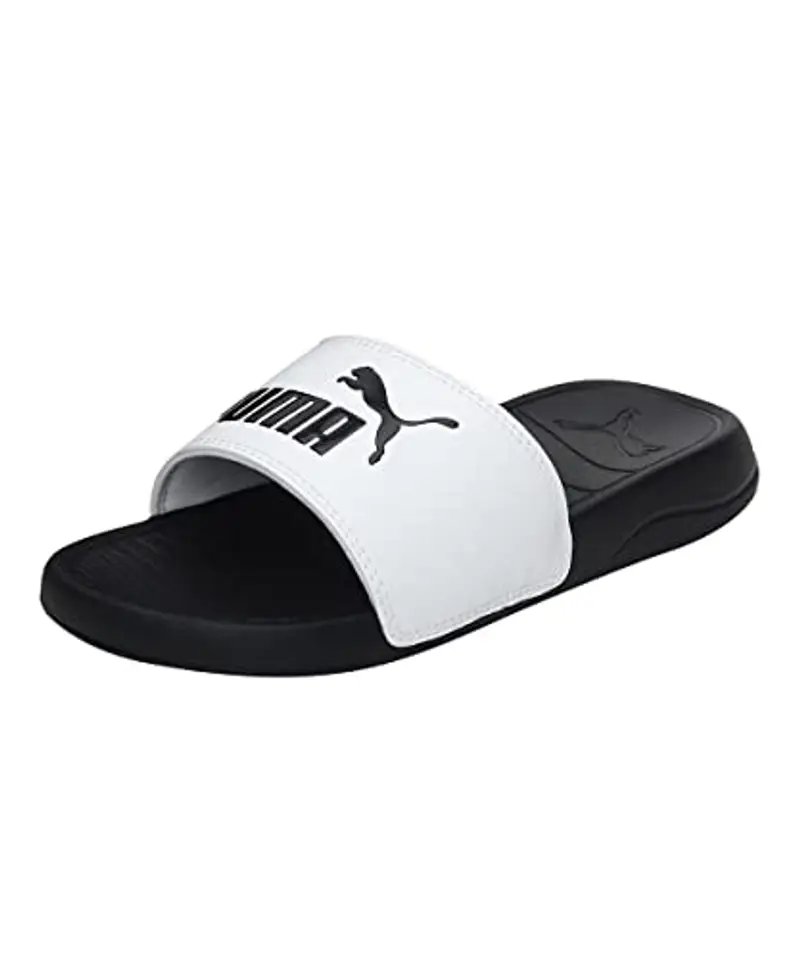 PUMA Popcat 20 Jr, Scarpe da Spiaggia e Piscina, Bianco White Black, 38 EU