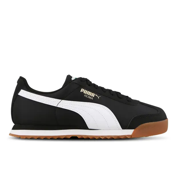 Puma Roma Basic Bambini - Sneakers Nero - .5 - Pelle Black