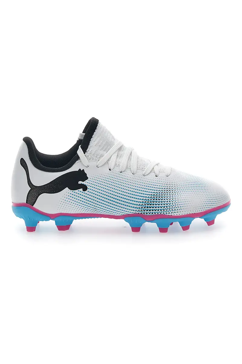 PUMA Scarpe da Calcio Bianche Future 7 Play Fg/Ag Jr [BIANCO