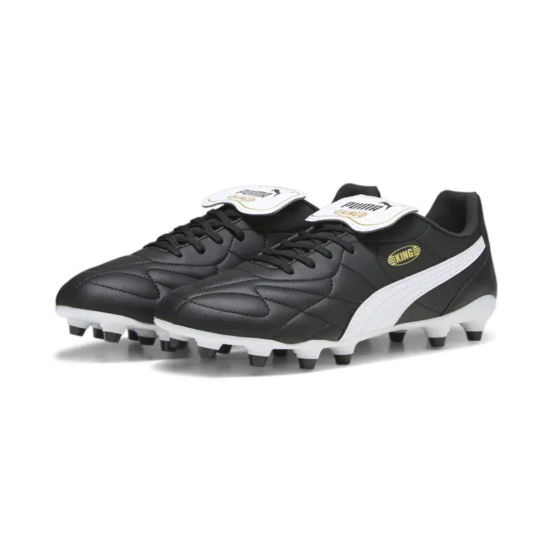 Puma Scarpe da calcio KING MATCH MxSG Black White Gold | Multi