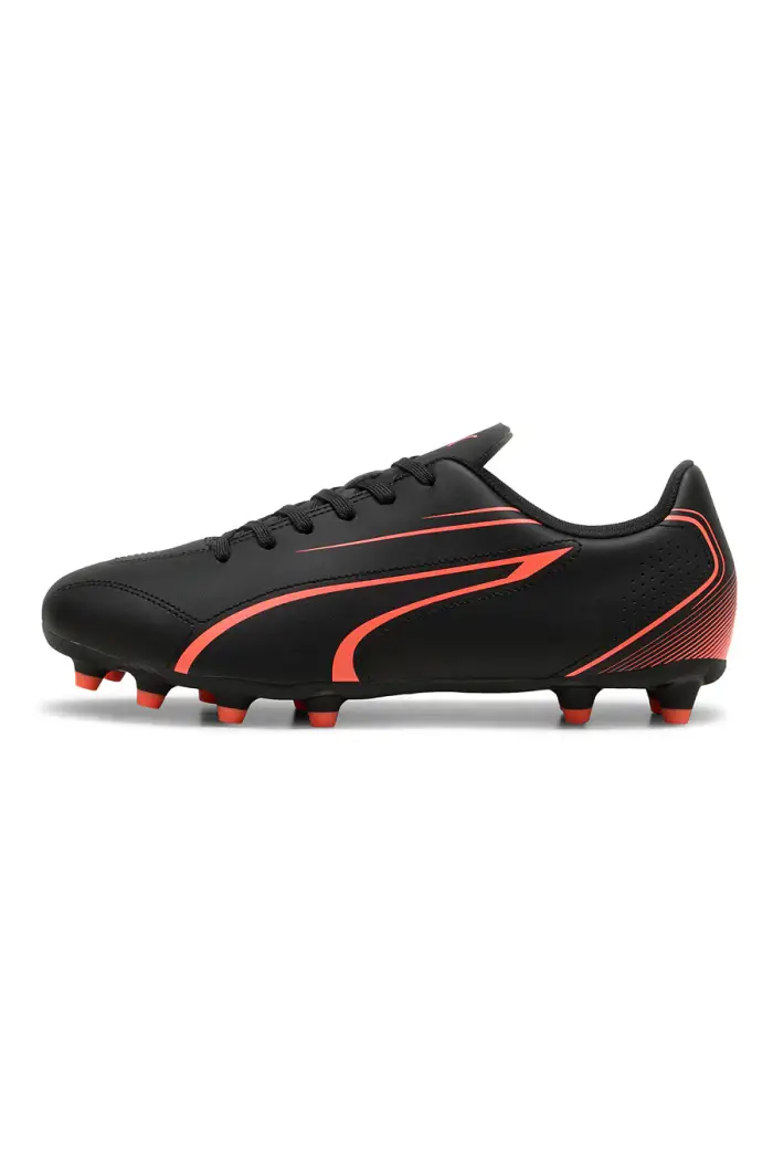 PUMA Scarpe da Calcio Nere con Tacchetti VITORIA FG/AG Jr [ROSSO