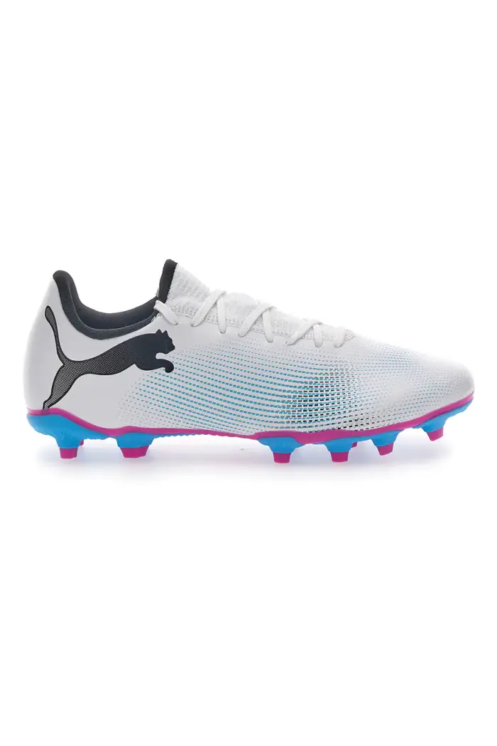 PUMA Scarpe da Calcio Terreno Naturale Future 7 Play FG/AG [BIANCO]