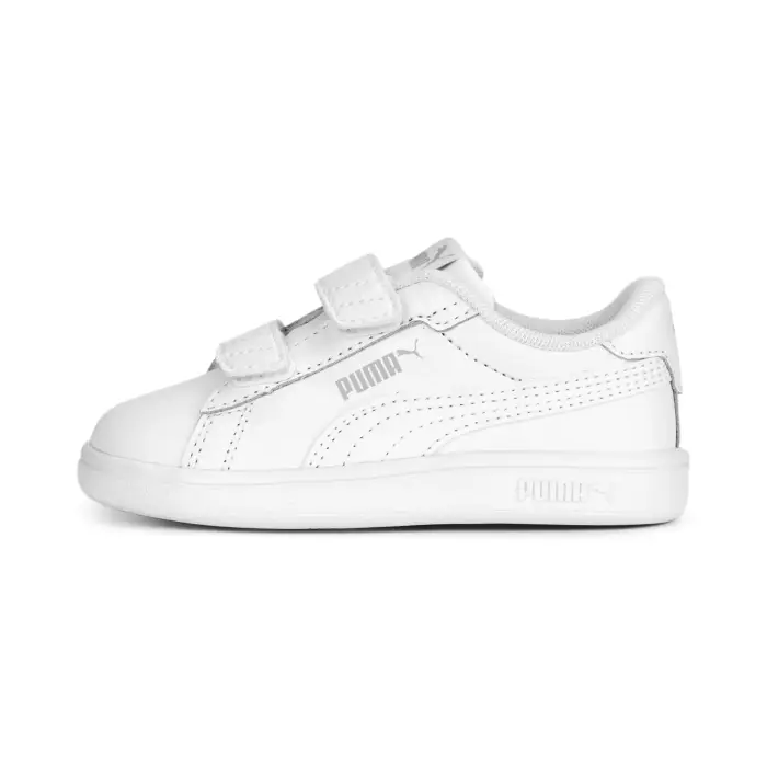 Scarpe da ginnastica in pelle per bambini Puma Smash 3 0 V Blanc