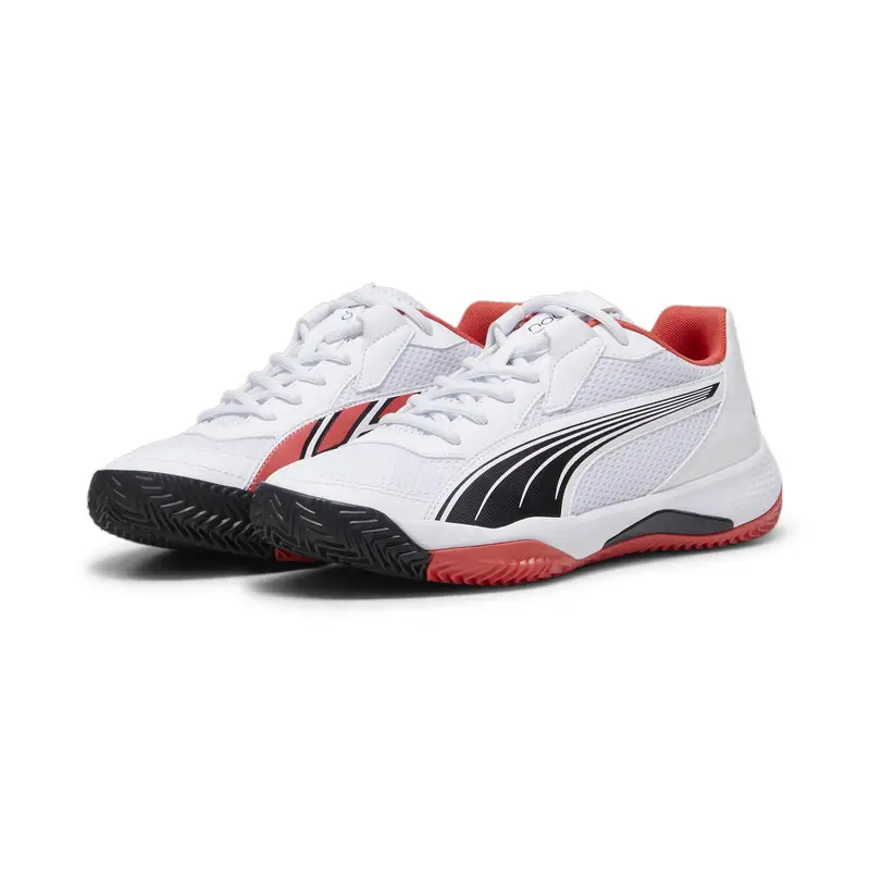 Scarpe da padel NOVA Court PUMA White Black Active Red | Puma Bianco