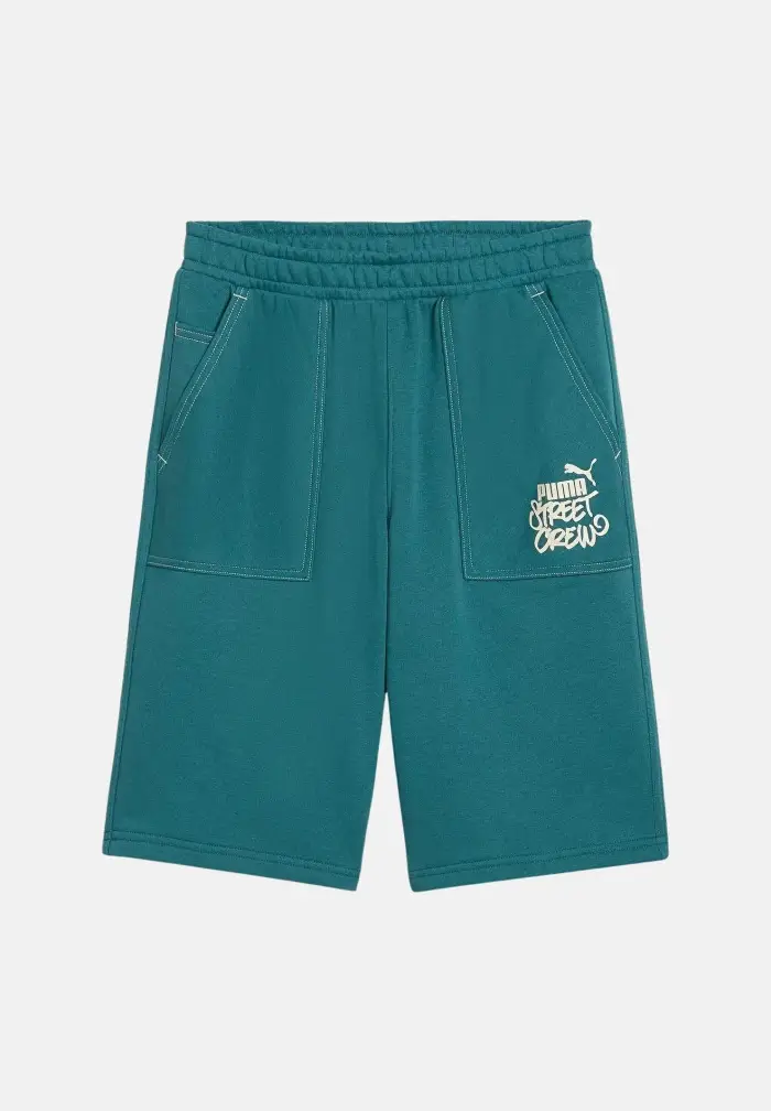 Puma Shorts sportivo MID 90s verde petrolio per bambino e bambina
