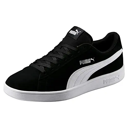 PUMA Smash V2, Scarpe da trail running Unisex - Adulto, Nero Black White Silver, 43 EU