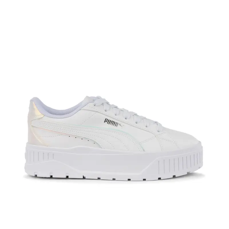 PUMA Sneakers bianche da ragazza Karmen II con suola platform