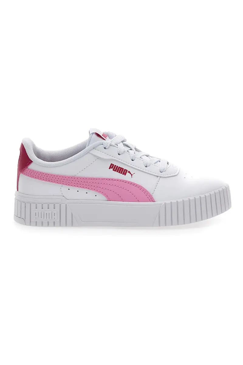 PUMA Sneakers Bianche e Rosa Con Lacci Carina 2 Ps [BIANCO]