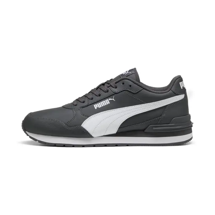 PUMA Sneakers da uomo grigie con inserti bianchi e logo laterale