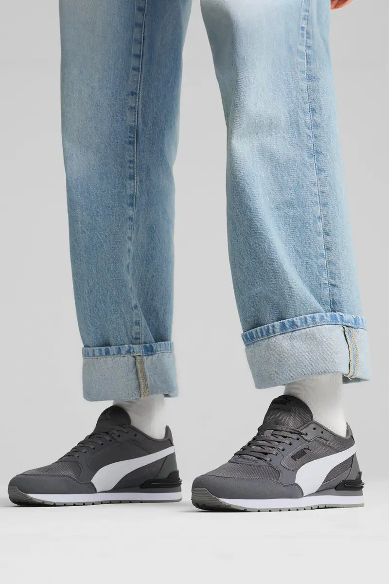 PUMA Sneakers Grigie e Bianche ST Runner v4 Mesh [GRIGIO SCURO
