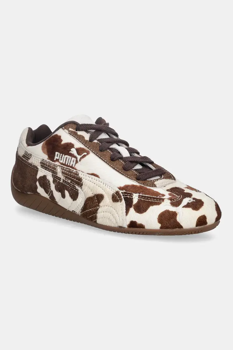 Puma sneakers in pelle Speedcat Cow Wns donna colore marrone 406141