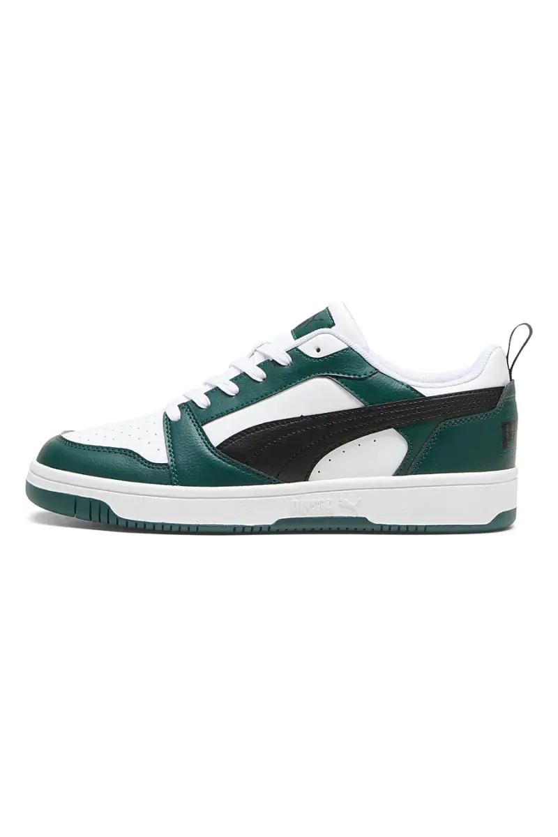 PUMA Sneakers Nere Bianche e Verdi Rebound V6 Low [BIANCO]