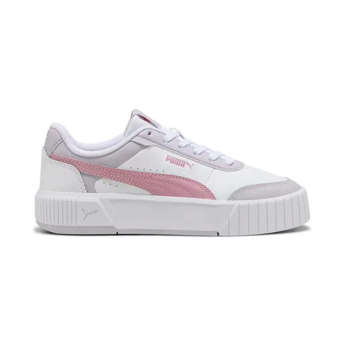 PUMA Sneakers platform bianche e rosa da donna modello Carina Street