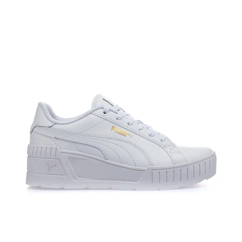PUMA Sneakers tennis bianche da donna Karmen Wedge con platform