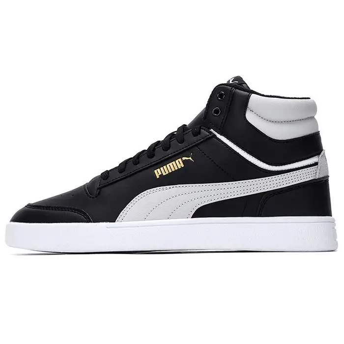 Sneakers Unisex Puma Shuffle Mid WTR Nero Bianco Oro Team Grigio-Viola 385551-02 36