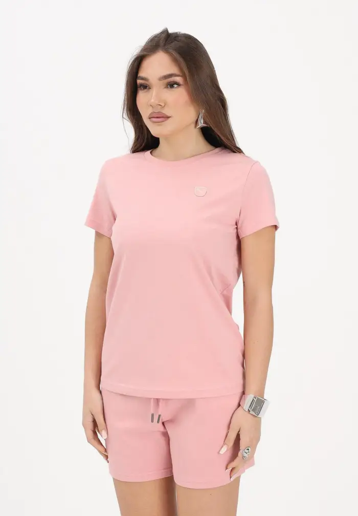 Puma T-shirt a manica corta Essentials Elevated rosa da donna