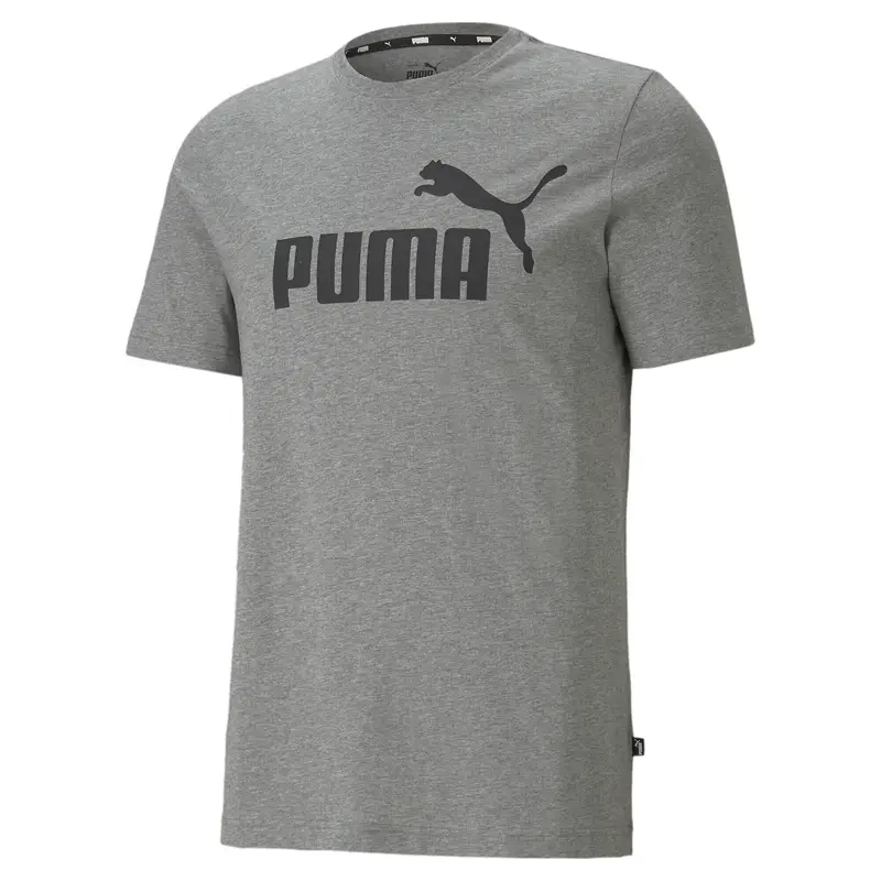 Puma T-shirt Essentials con logo da uomo Medium Gray Heather | Grigio