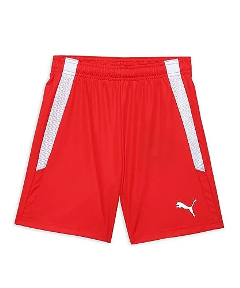 PUMA teamLIGA Shorts Jr, Pantaloncini Unisex Bambini, rosso ( Red/ White), 116