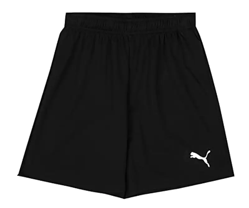 Puma teamRISE Short Jr, Pantaloncini Unisex - Bambini e Ragazzi, Black/White, 152