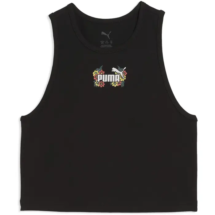 Puma Top CANOTTA MID 90 CROP RAGAZZA Nero
