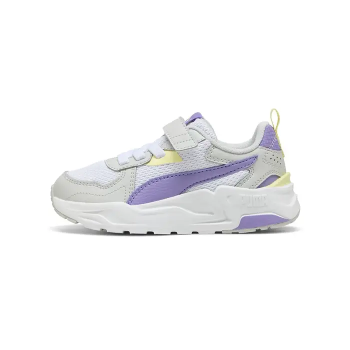 Puma Trinity Lite Ps Ac Bianco Viola - Scarpe Da Ginnastica Bambina EUR / UK